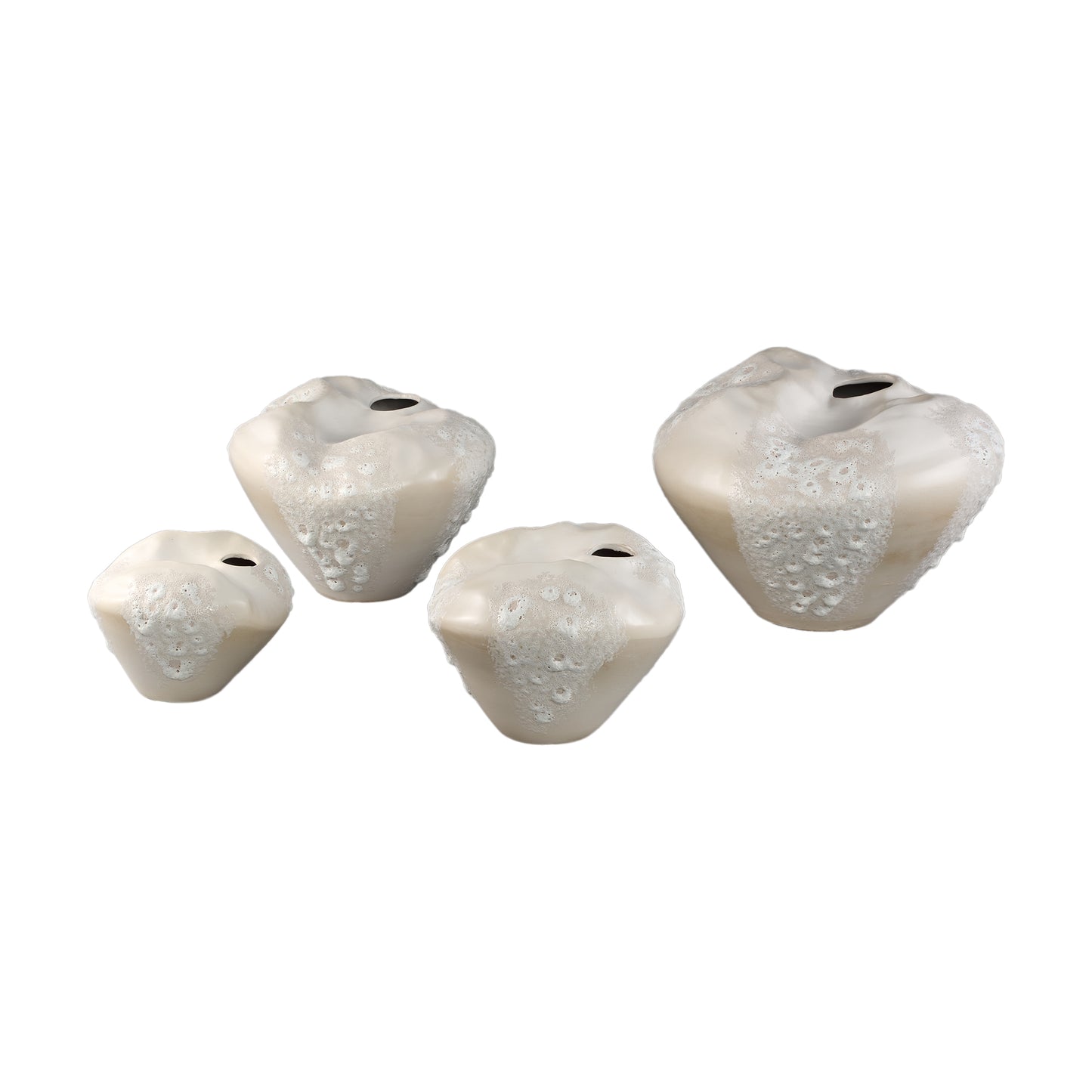 Dangelo Cream Ceramic Irregular Vase XL