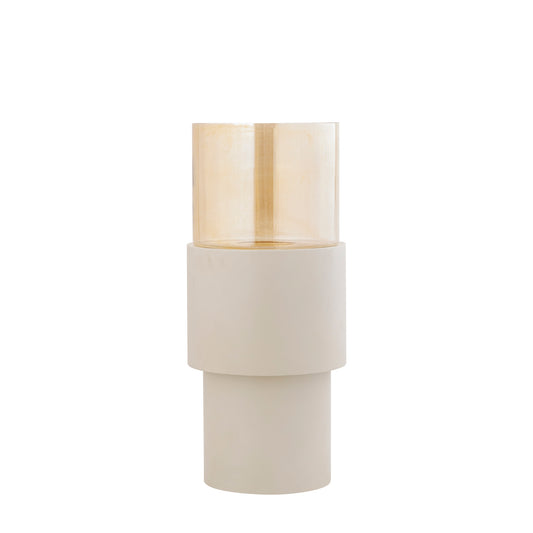 Soon Cream Iron Floor Stormlight Luster Glass S