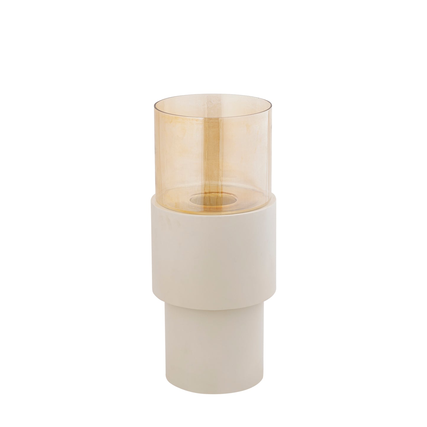 Soon Cream Iron Floor Stormlight Luster Glass S