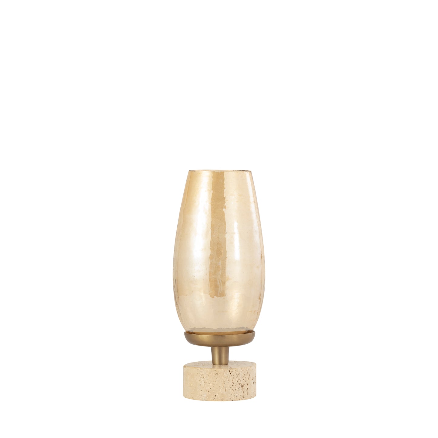 Sajeth Brass Luster Glass Stormlight On Base S