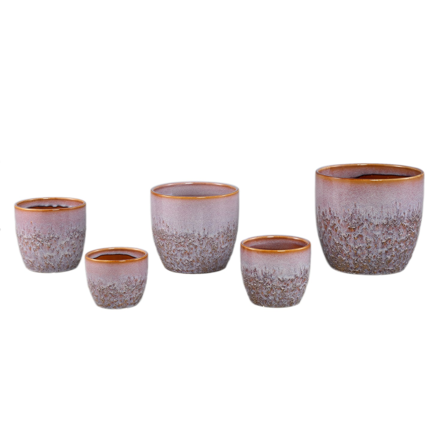 Harper Pink Ceramic Pot Bombey Round XL