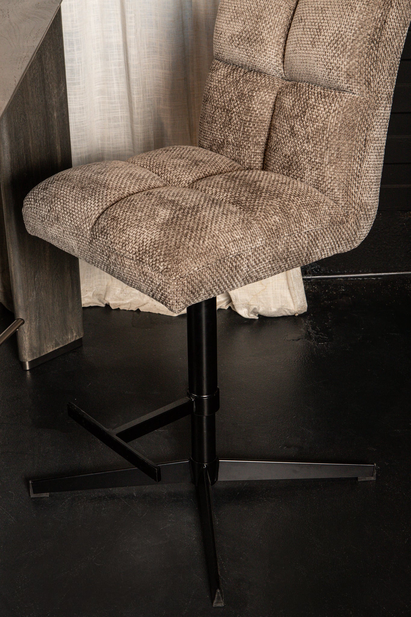 Milan Bar Chair Adjustable Stone (set of 2)