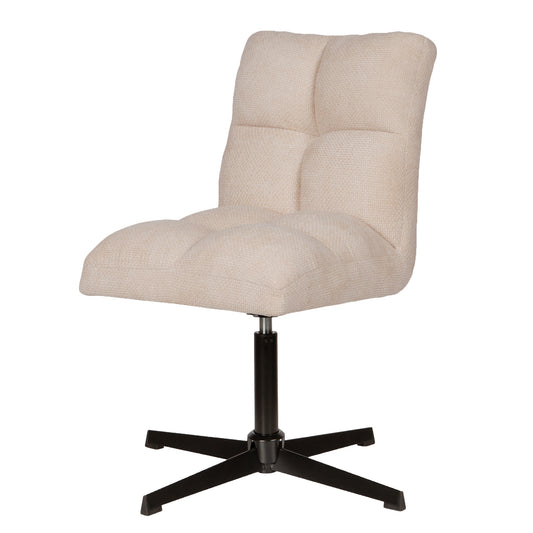 Milan Dining Chair Swivel Cream (set of 2)