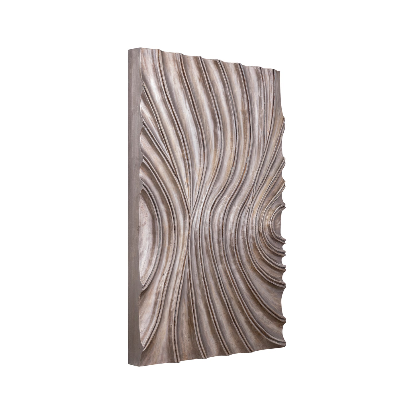 Reddie Brown Shiny MDF Wavvy Wallpanel Rectangle S
