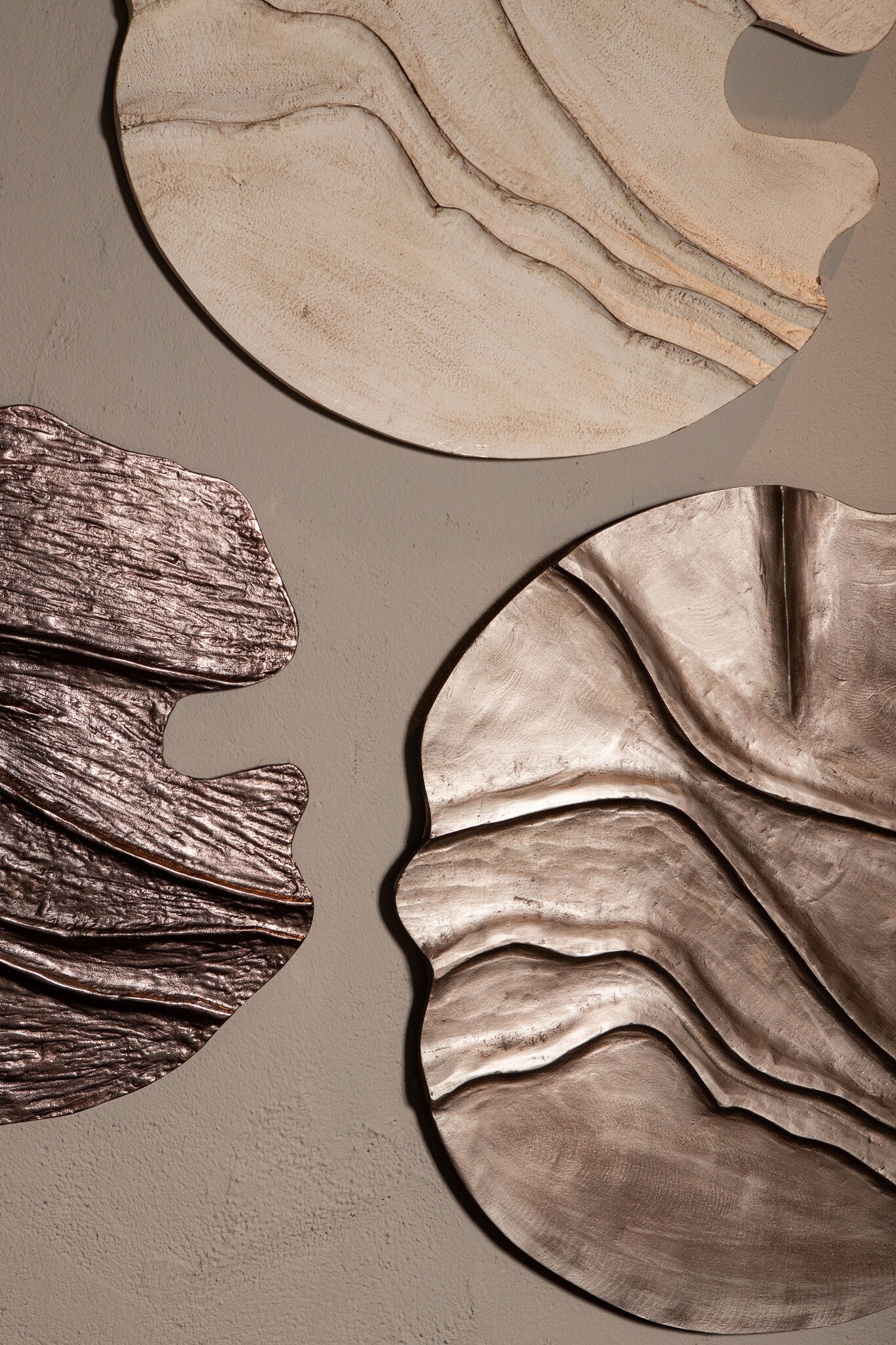 Samraj Brown MDF Wall Panel Wave Structure