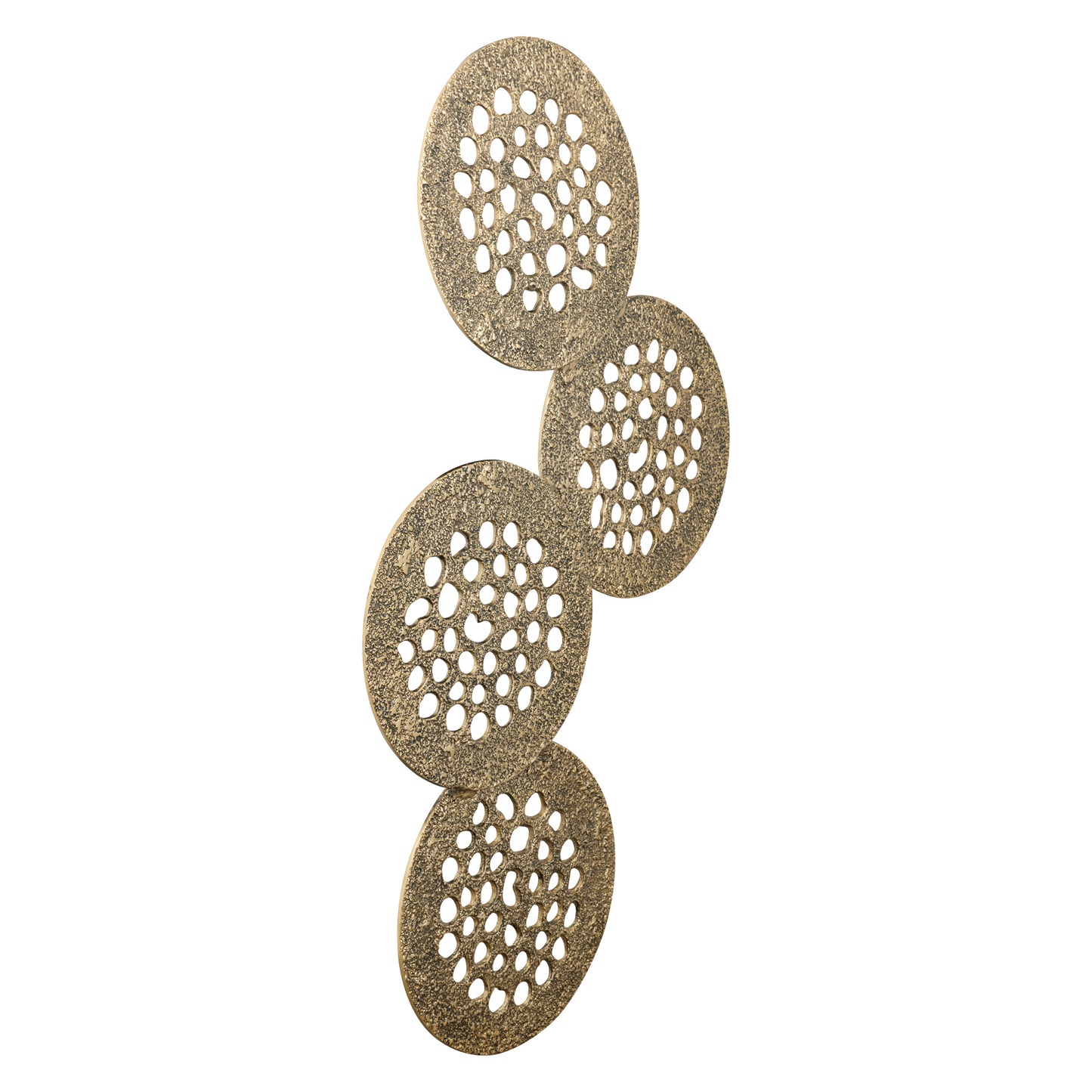 Geoffe Gold Casted Alu 4 Rounds Wall Panel