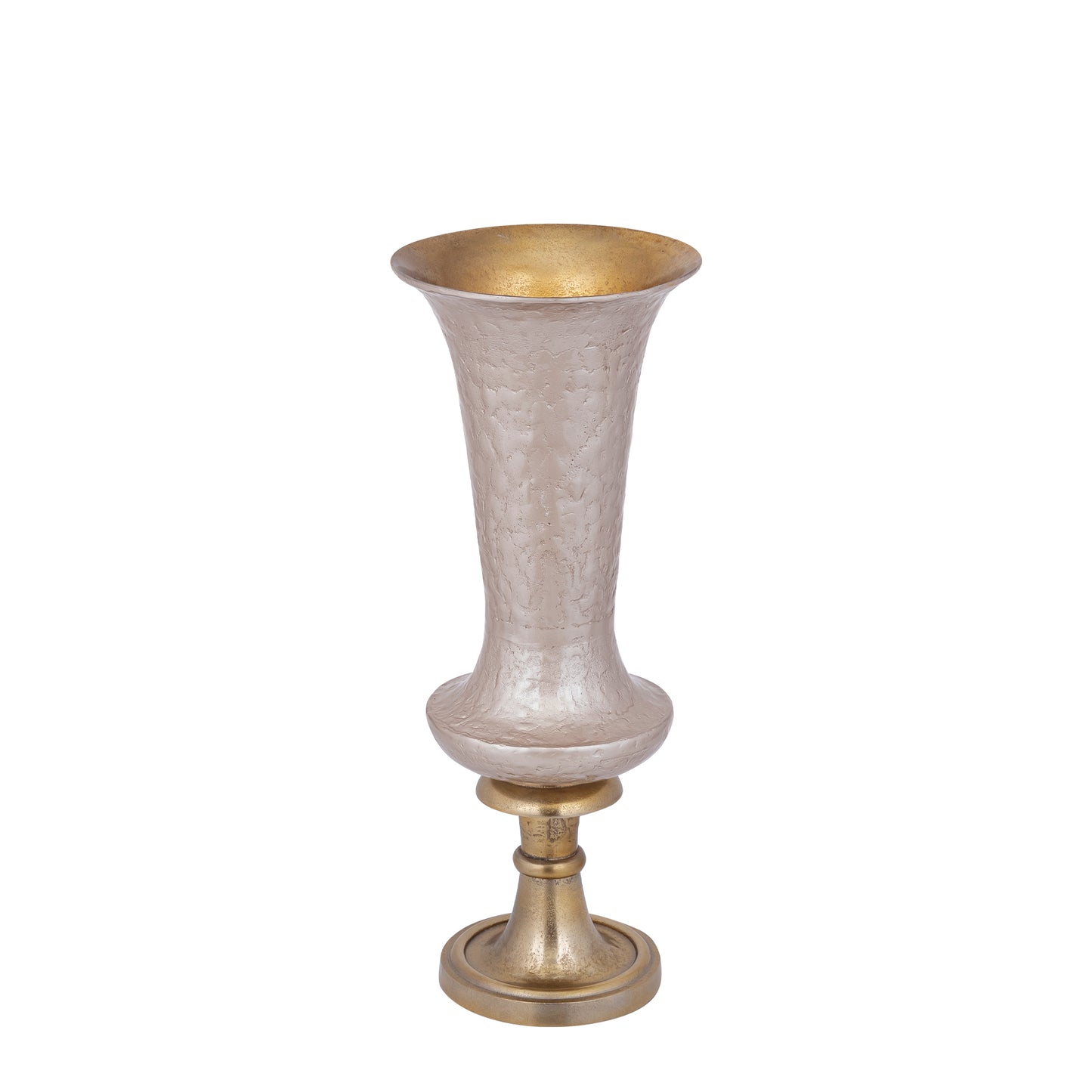 Lysse Champagne Casted Alu Luxury Enamel Vase S