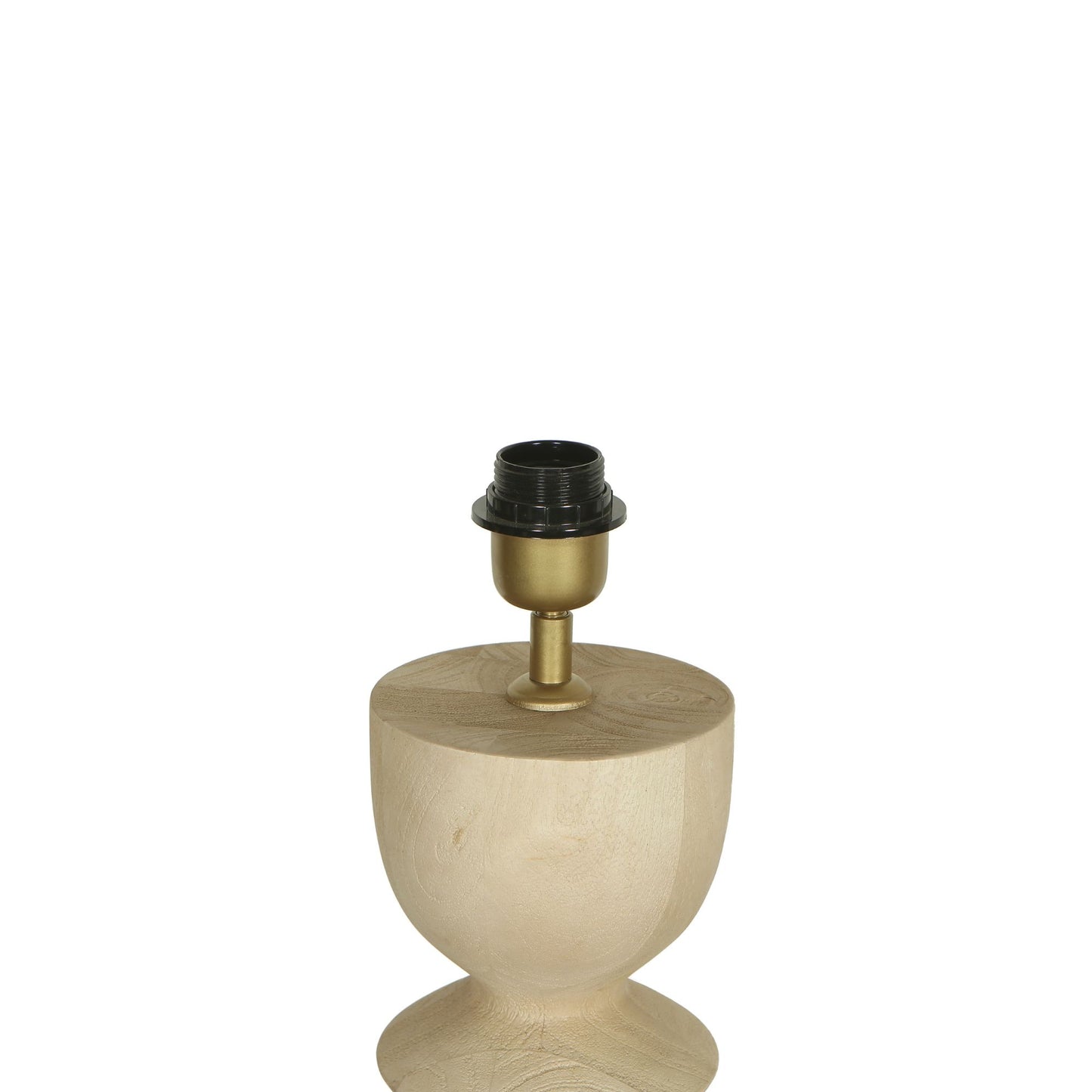Elaine Natural Mango Wood Round Table Lamp Base