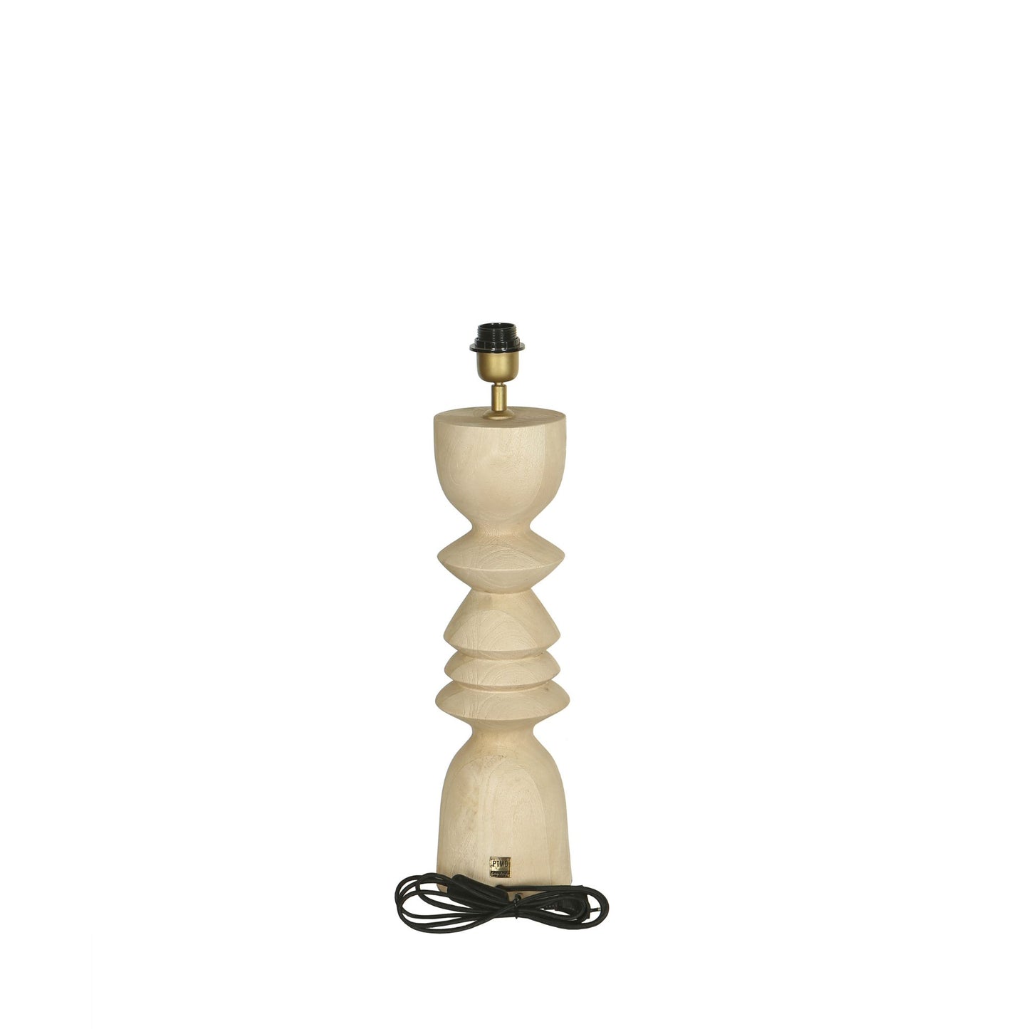 Elaine Natural Mango Wood Round Table Lamp Base