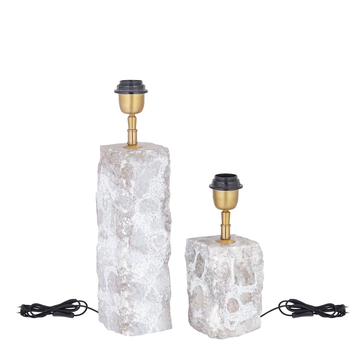 Rester Natural Marble Table Lampbase Rough Stone L
