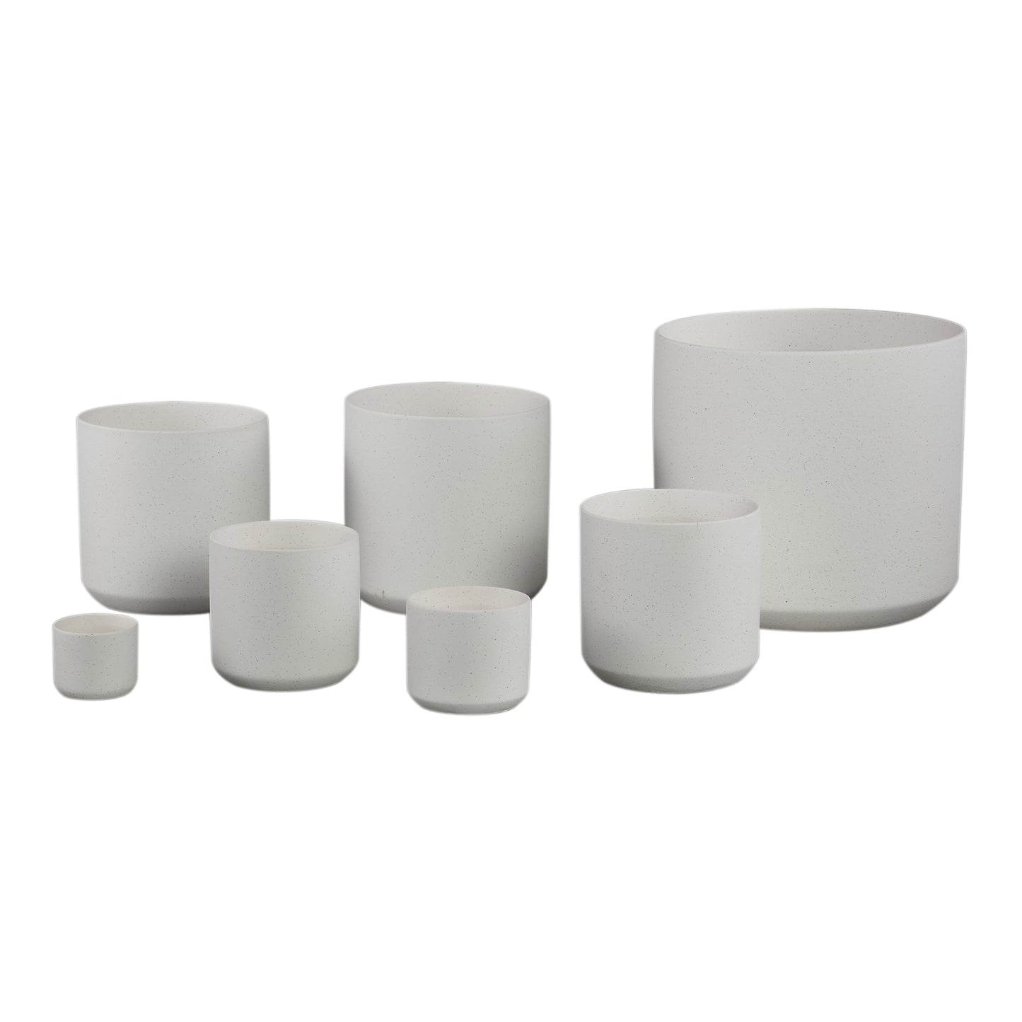Fatima White Round Ceramic Pot XL
