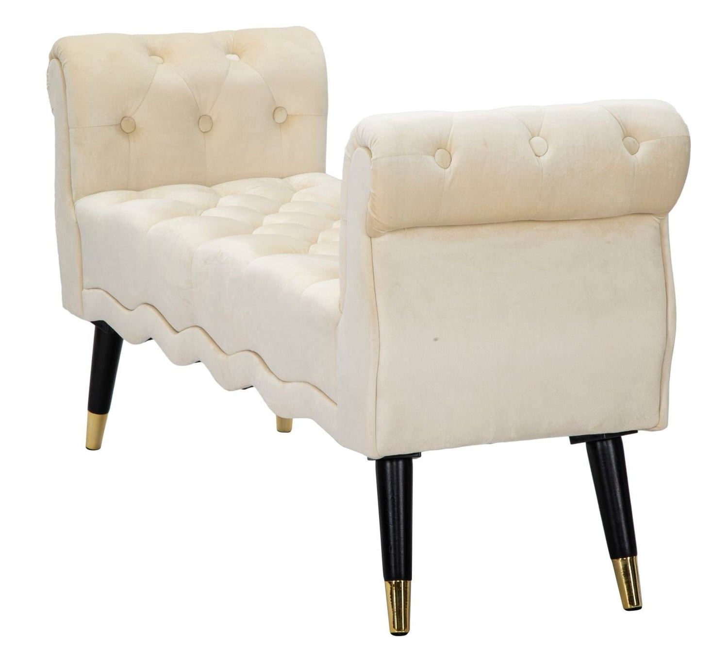 Mauro Ferretti BENCH PARIS CREMA/GOLD CM 120X40X60