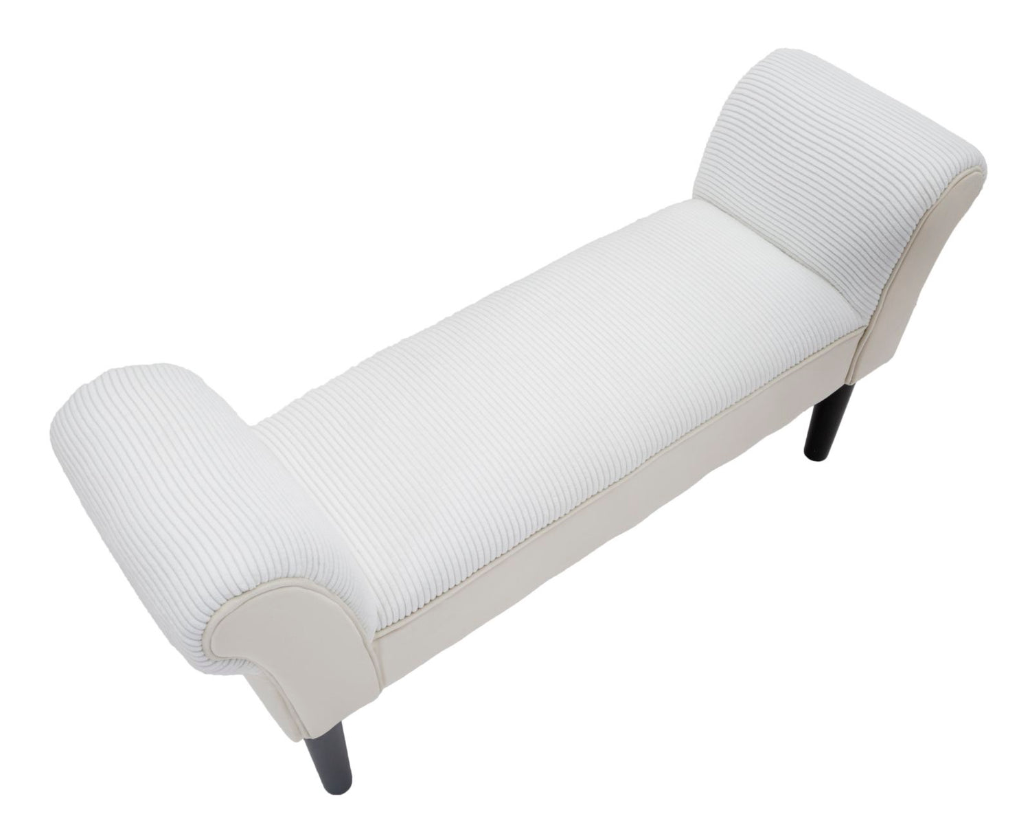 Mauro Ferretti BENCH VELVET CREMA CM 102X31X51