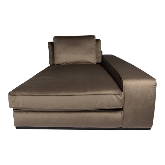 PTMD Blokbank chaise longue armleuning r Juke 12 taupe