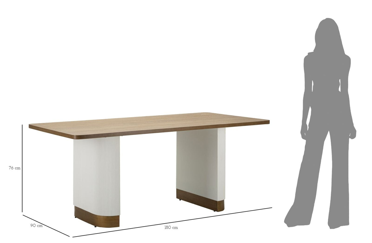 Mauro Ferretti DINING TABLE TOLOSA CM 180X90X76