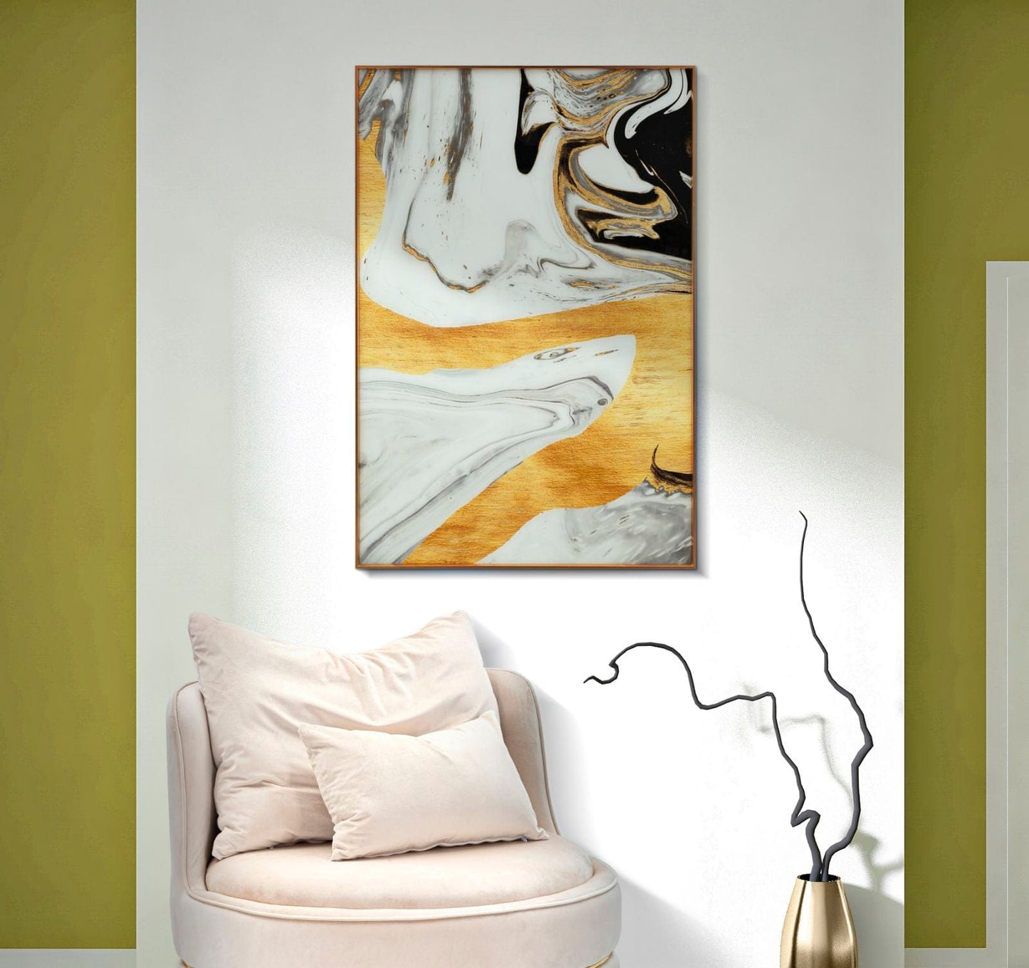 Mauro Ferretti GLASS WALL PANEL WITH FRAME GHOSTLY CM 80X3,5X120