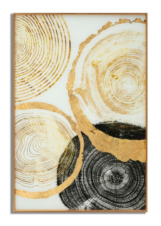 Mauro Ferretti GLASS WALL PANEL WITH FRAME
 WOODY CM 60X3,5X90