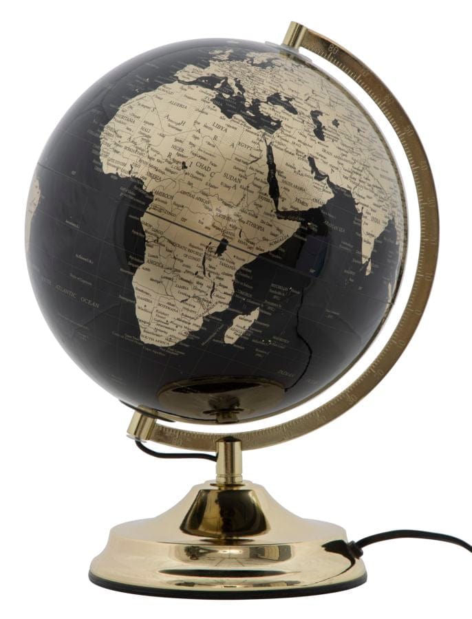 Mauro Ferretti GLOBE GOLD WITH LIGHT CM Ø 25X38