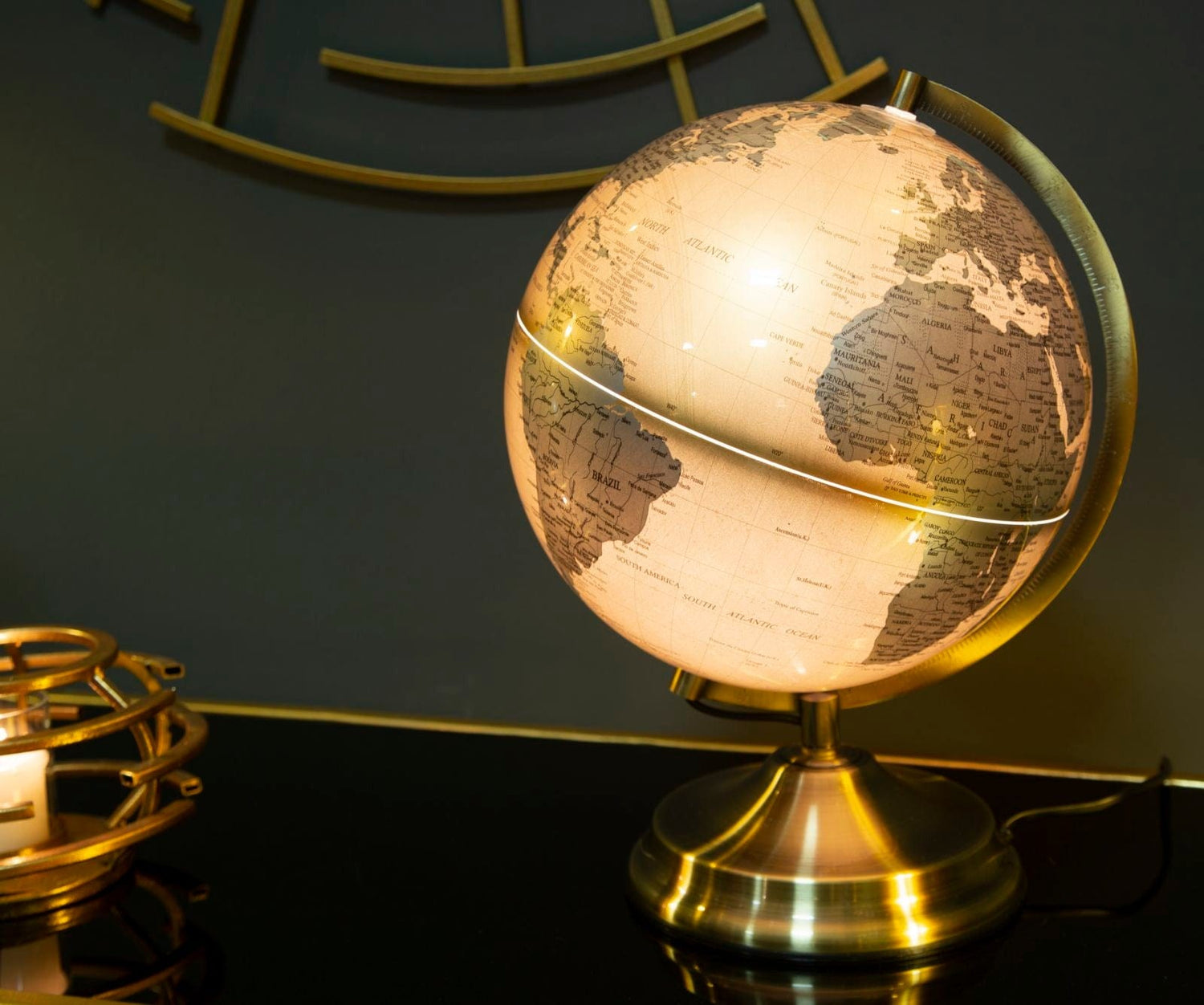 Mauro Ferretti GLOBE ORANGE C/LUCE CM Ø 25X38
