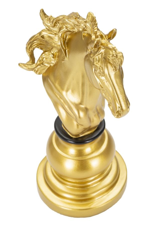 Mauro Ferretti GOLD AND BLACK HORSE CM 14X11X27