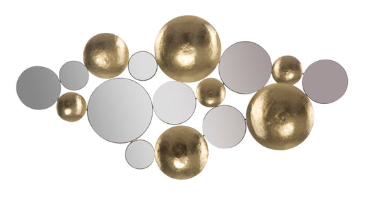 Mauro Ferretti GOLD PANEL MIRROR GLAM CM 118X2,5X60