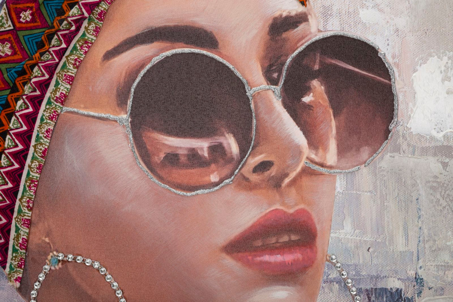 Mauro Ferretti HANDMADE WALL PAINTING JENNIFER -A- CM 70X3X100