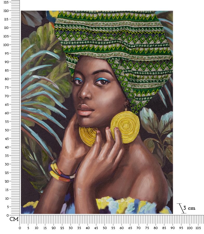 Mauro Ferretti HANDMADE WALL PAINTING KELLY -A- 90X3X120