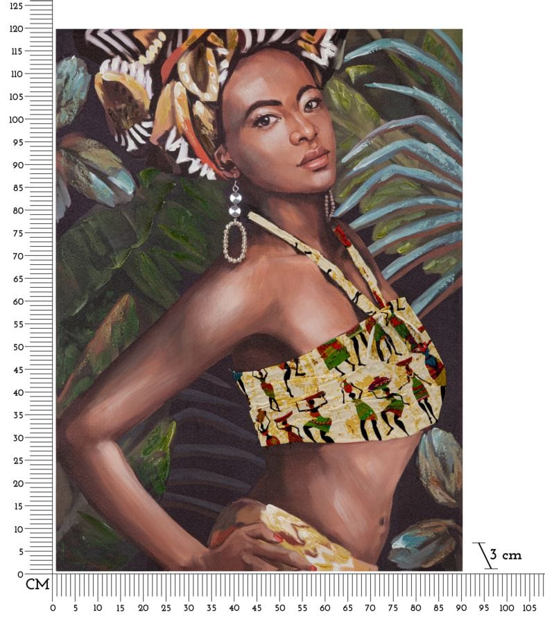 Mauro Ferretti HANDMADE WALL PAINTING KELLY -B- 90X3X120