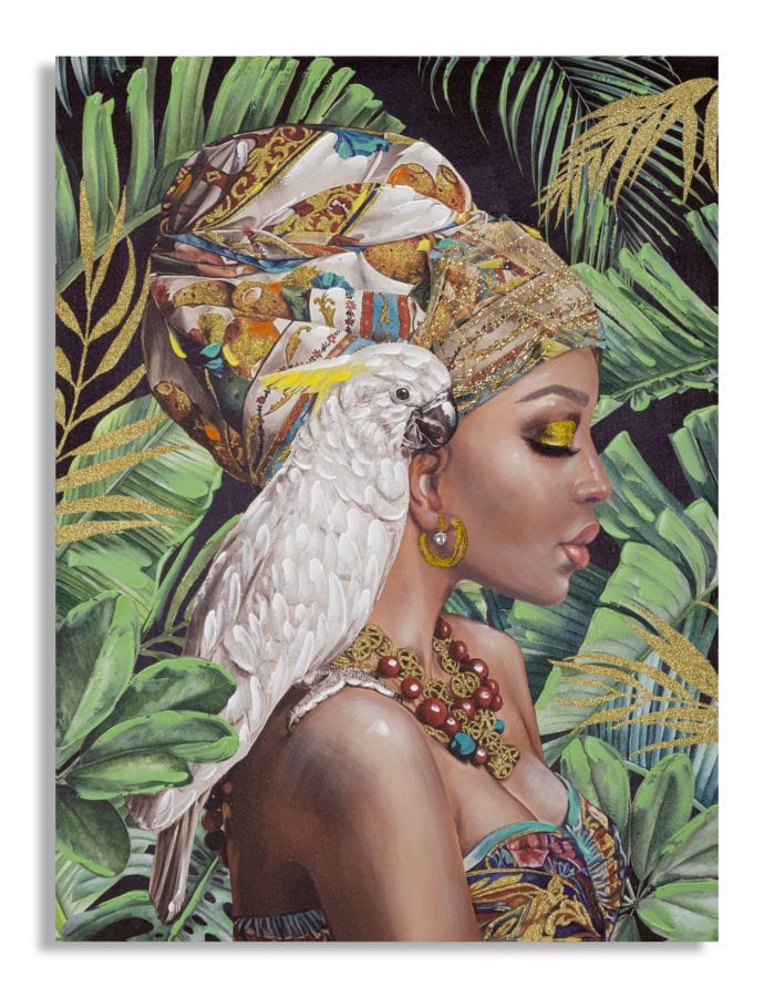 Mauro Ferretti HANDMADE WALL PAINTING KLOE VERTICAL CM 90X3X120