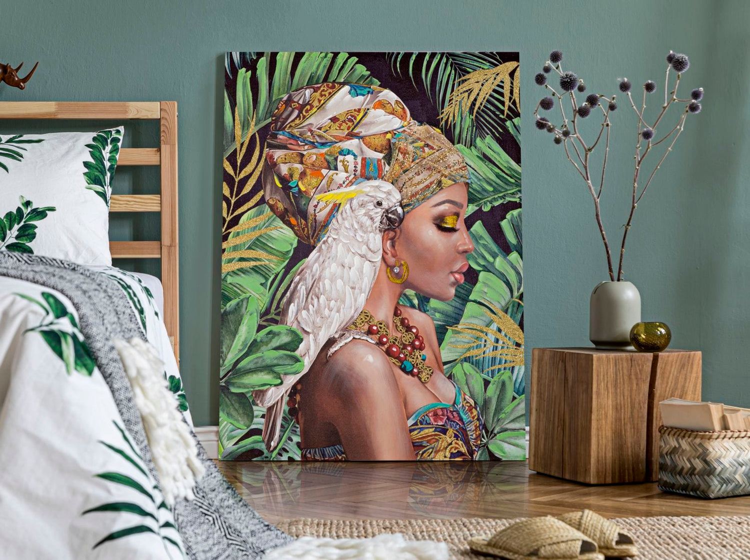 Mauro Ferretti HANDMADE WALL PAINTING KLOE VERTICAL CM 90X3X120