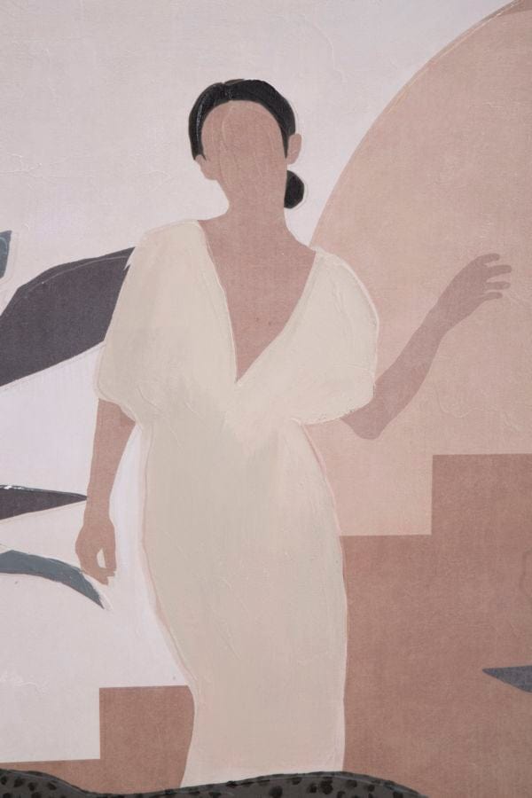 Mauro Ferretti HANDMADE WALL PAINTING LADY -C- CM 80X3,7X100