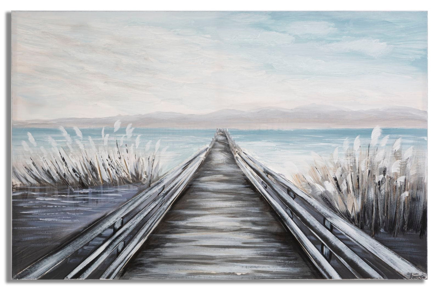 Mauro Ferretti HANDMADE WALL PAINTING PONTILE CM 120X3,8X80