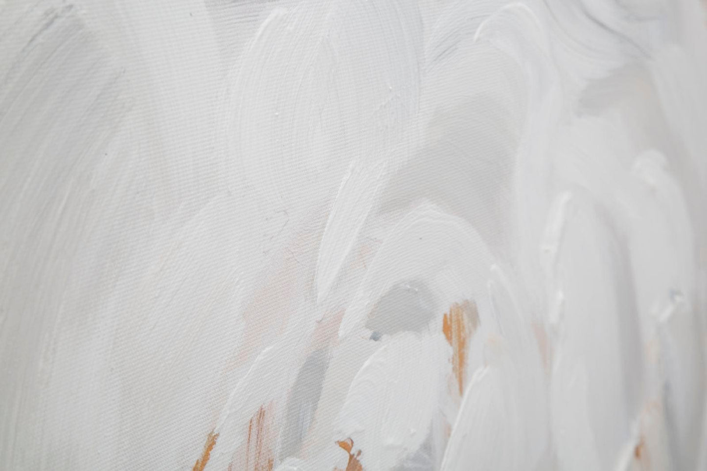 Mauro Ferretti HANDMADE WALL PAINTING WHITE FLOWER -A- CM 90X3,7X90