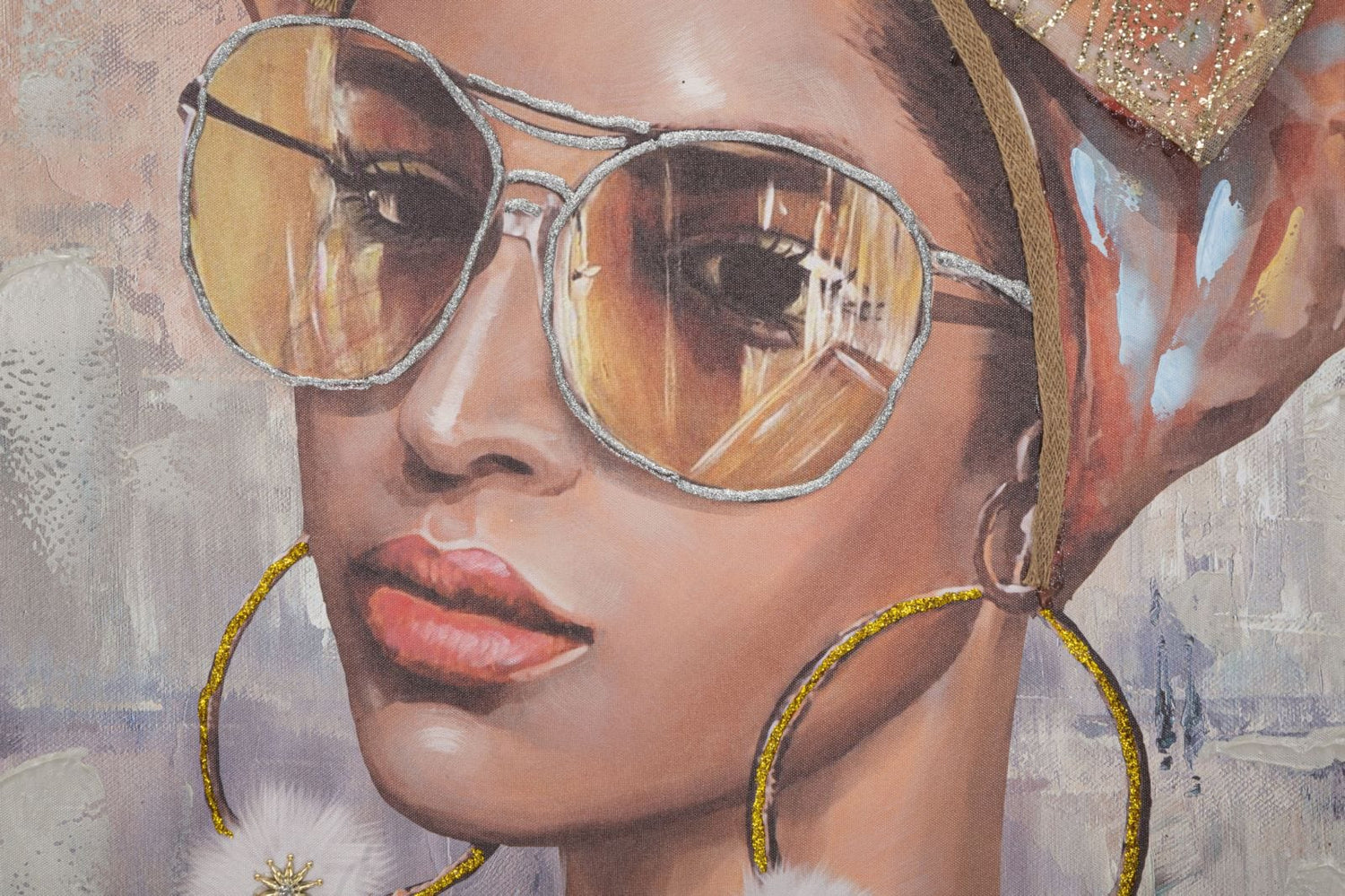 Mauro Ferretti HANDMADE WALL PAINTINGJENNIFER -B- CM 70X3X100