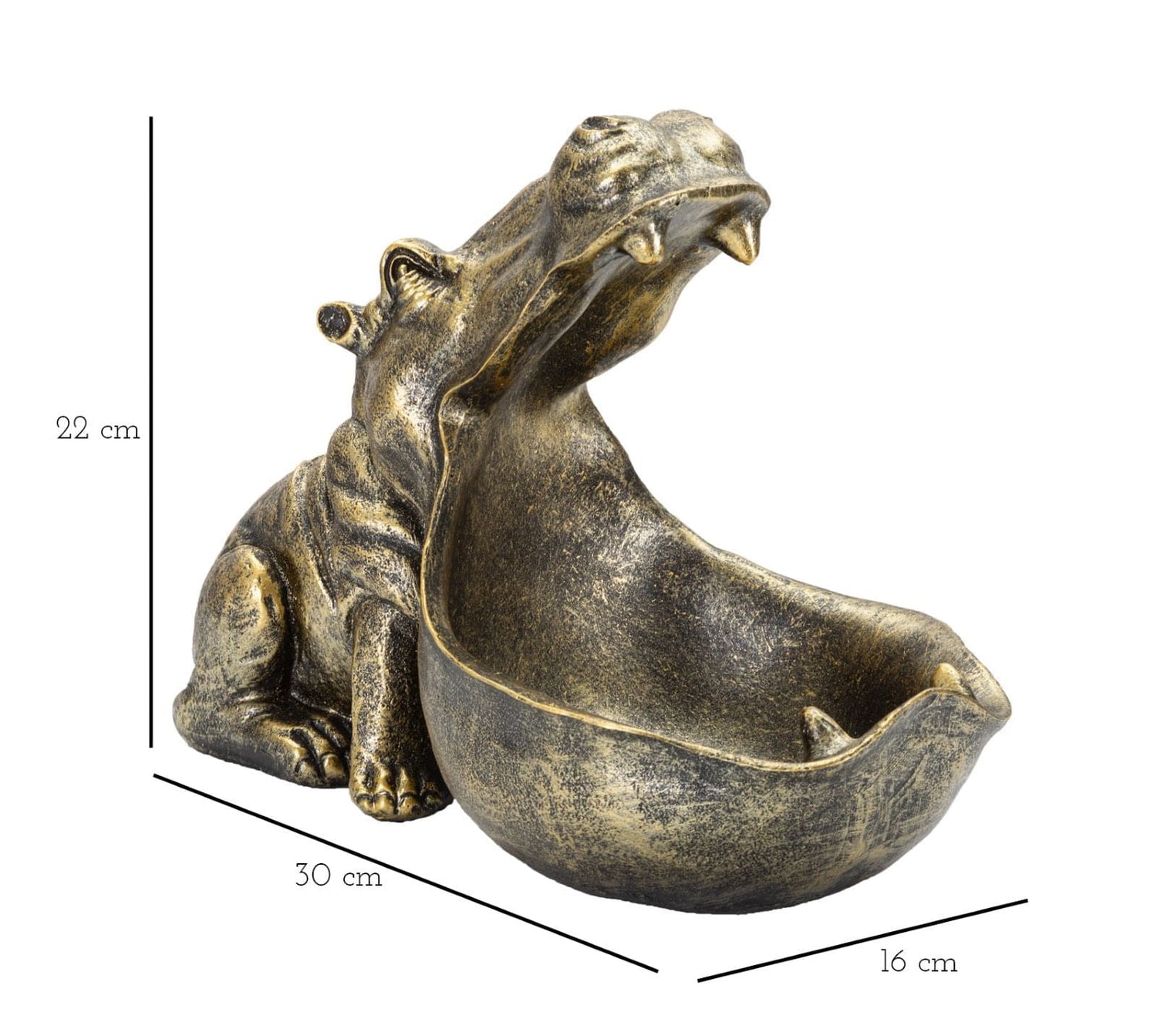 Mauro Ferretti HIPPOPOTAMUS DECOR CM 30X16X22