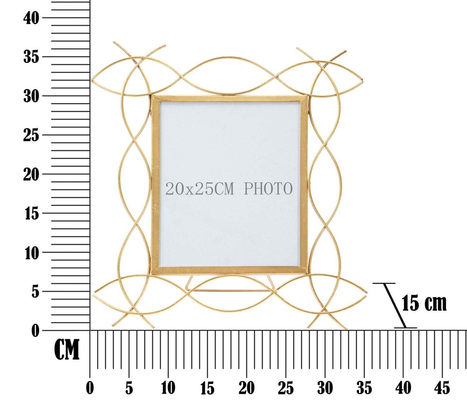 Mauro Ferretti IRON FRAME GLAM X CM 35,5X15X37 (PHOTO SIZE 20X25)
