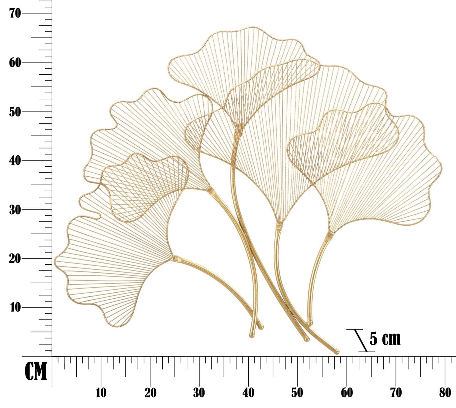 Mauro Ferretti IRON PANEL GLAM LEAF CM 79X5X68