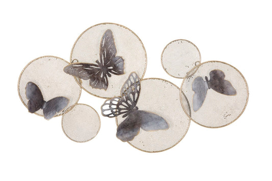 Mauro Ferretti IRON WALL PANEL BUTTERFLY DARK CM 66X5X38