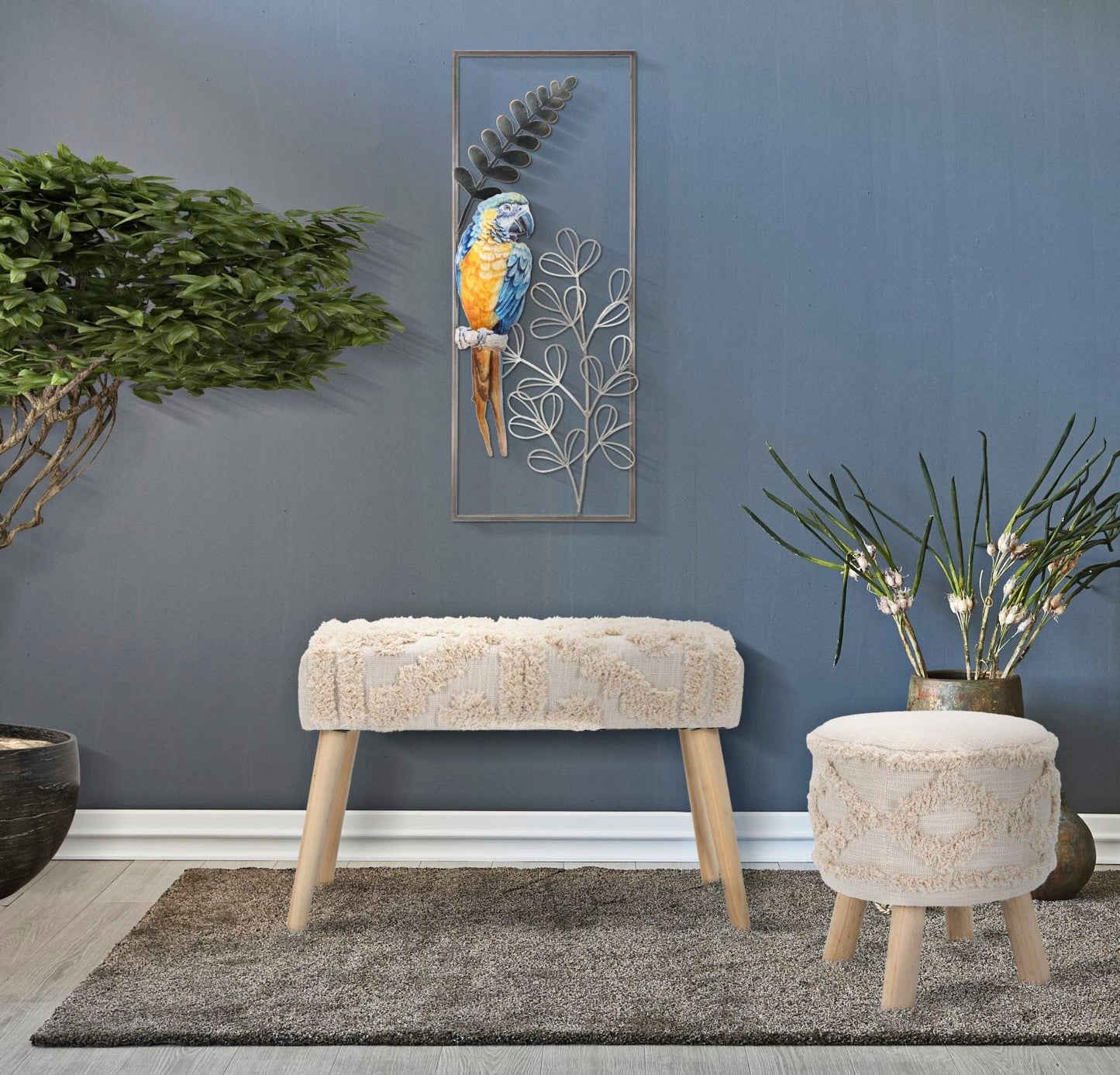 Mauro Ferretti IRON WALL PANEL PARROT CM 28,6X2,5X74,3