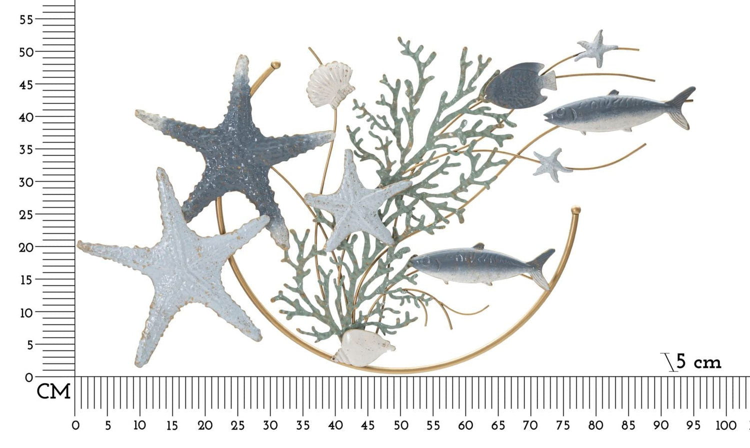 Mauro Ferretti IRON WALL PANEL SEA STAR CM 95,3X5X53,3