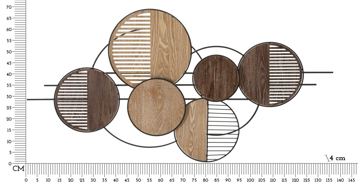 Mauro Ferretti IRON WALL PANEL WOODY CM 134X4X69,2