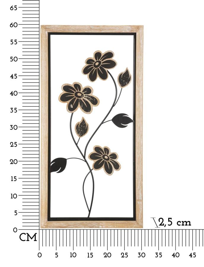 Mauro Ferretti IRON/WOOD WALL PANEL GIRISH -A- CM 30X2,5X60