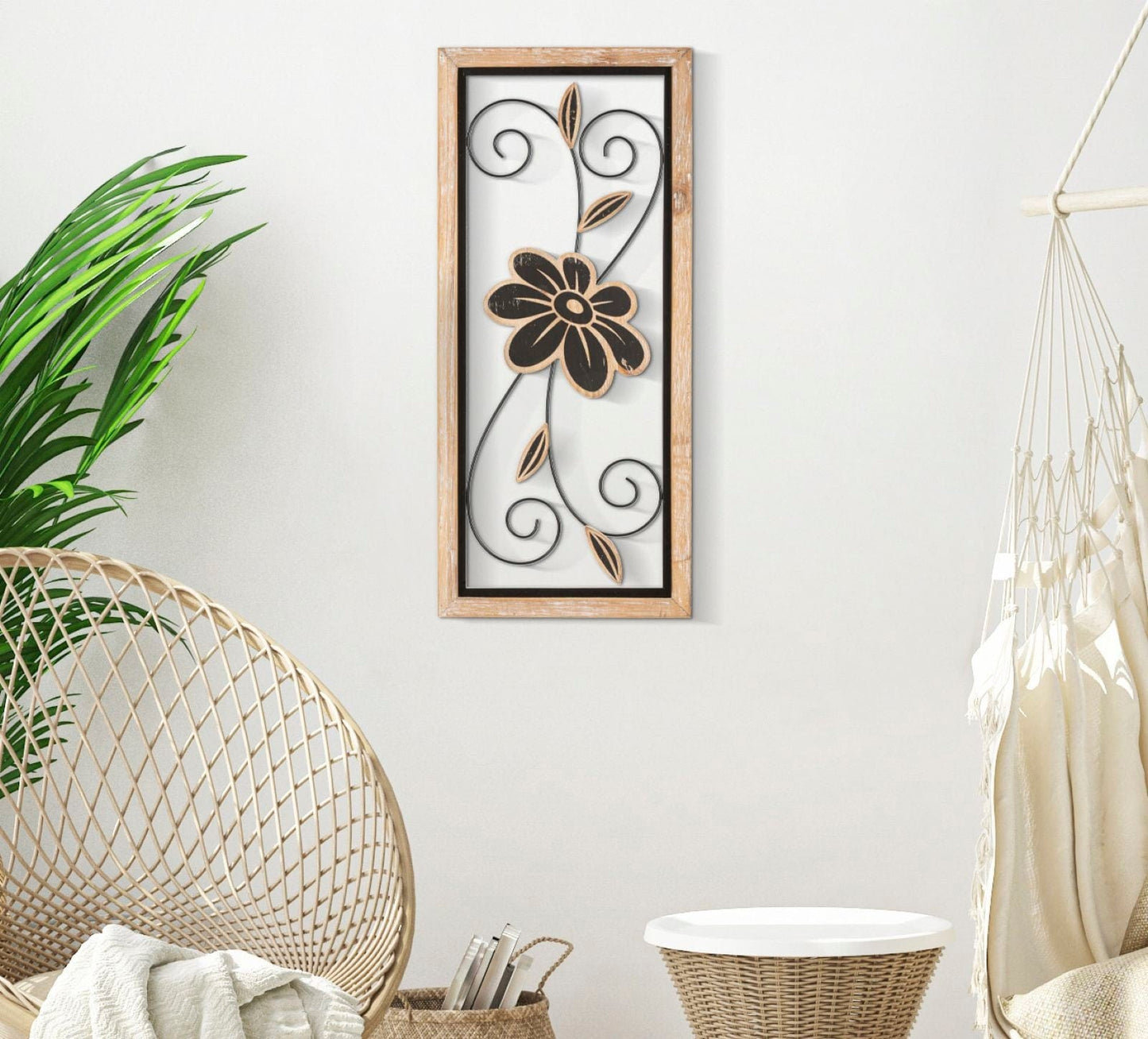 Mauro Ferretti IRON/WOOD WALL PANEL KOMAN -A- CM 26X2,5X60