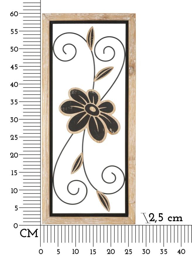 Mauro Ferretti IRON/WOOD WALL PANEL KOMAN -A- CM 26X2,5X60