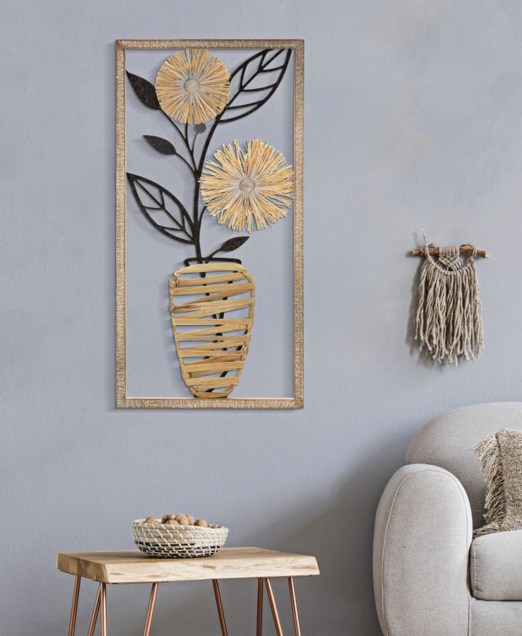 Mauro Ferretti IRON/WOOD WALL PANEL VASO CM 40X3,5X80