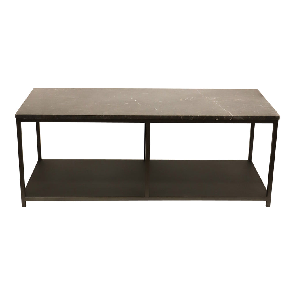 Laco Brown bijzettafel marmeren blad taupe metalen frame
