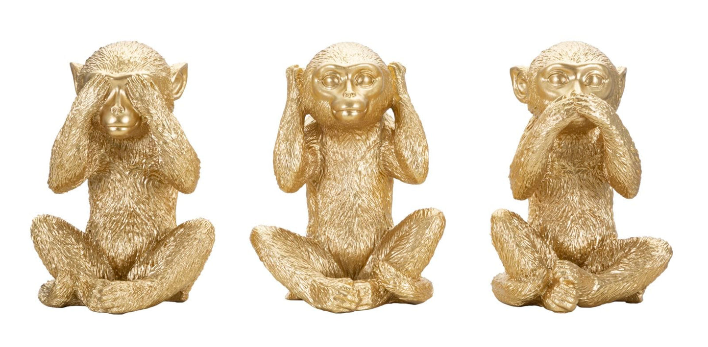 Mauro Ferretti MONKEY SET 3 PCS CM 13X14X19.5