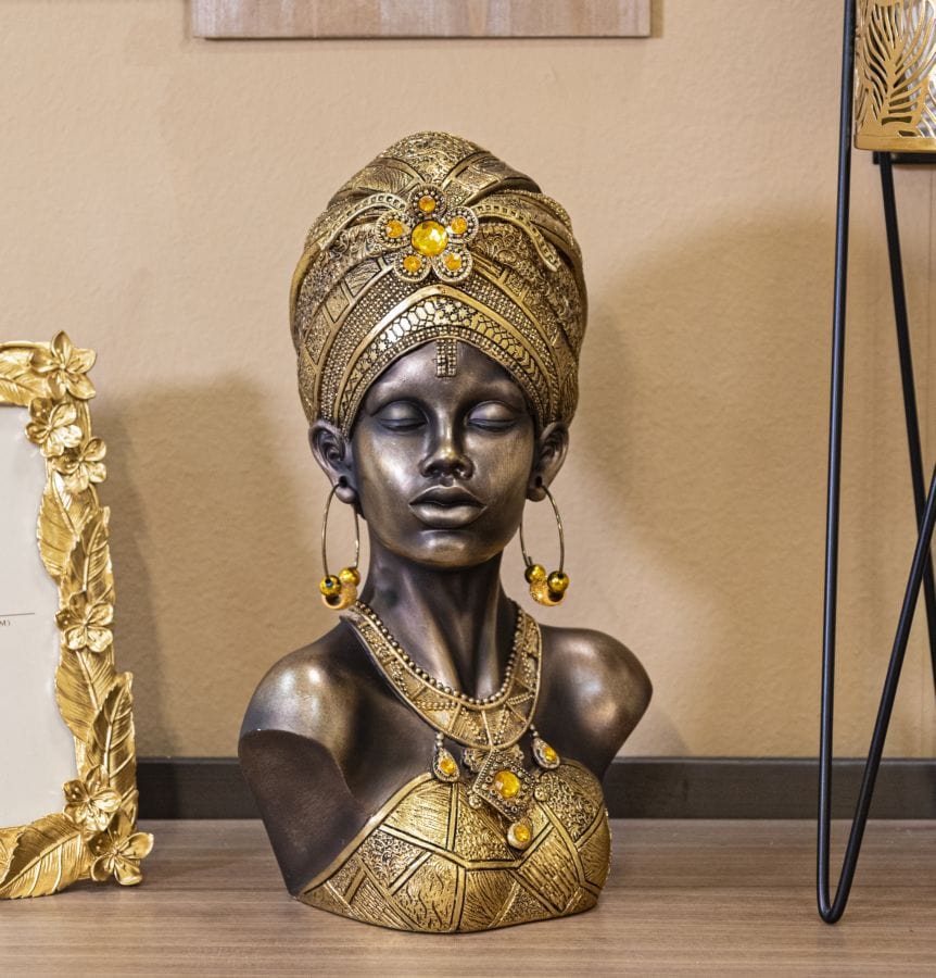 Mauro Ferretti MUMBASA STATUE CM 21X15X34