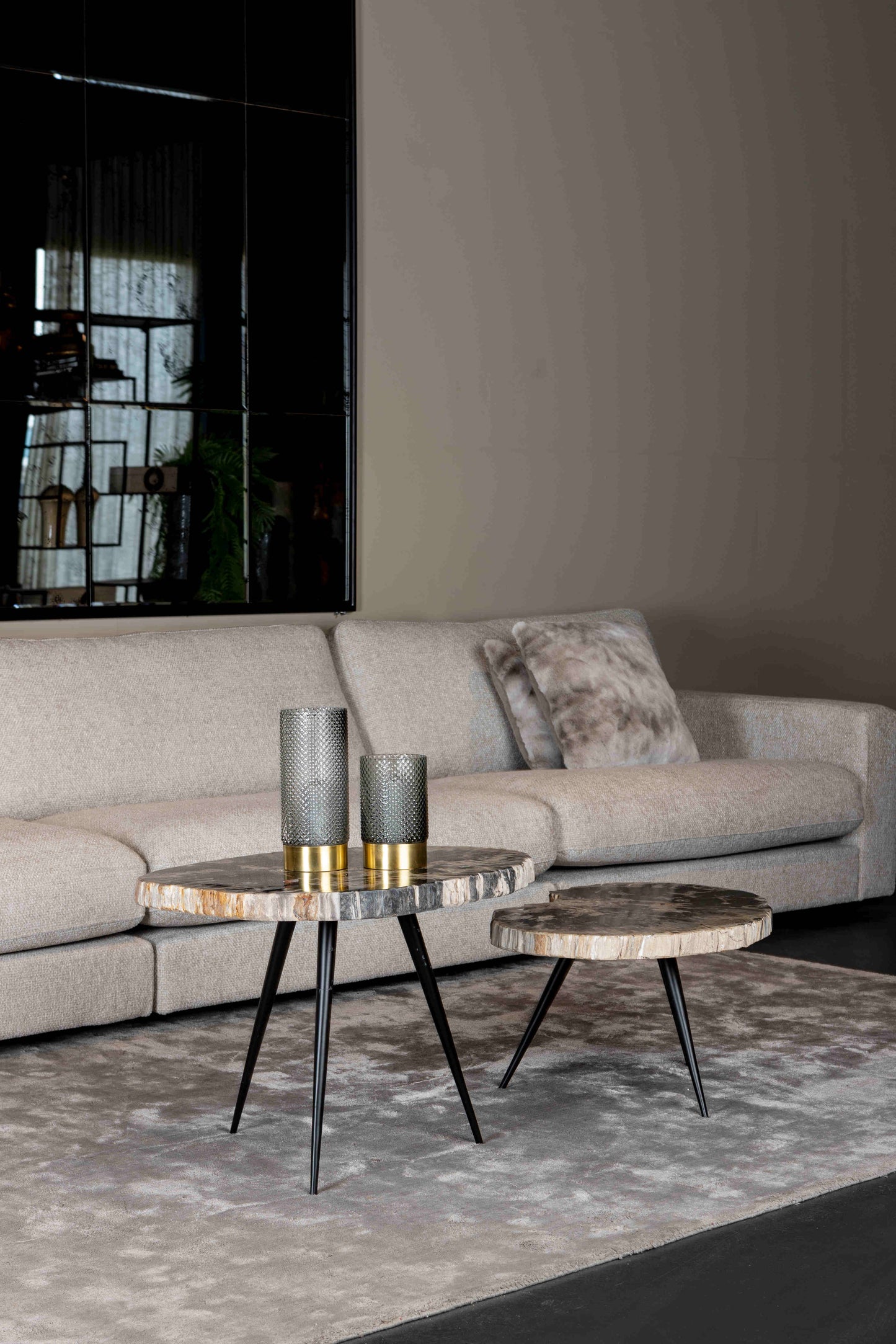PTMD Nilla bank chaise longue zonder arm SIC Poot 15 Dove