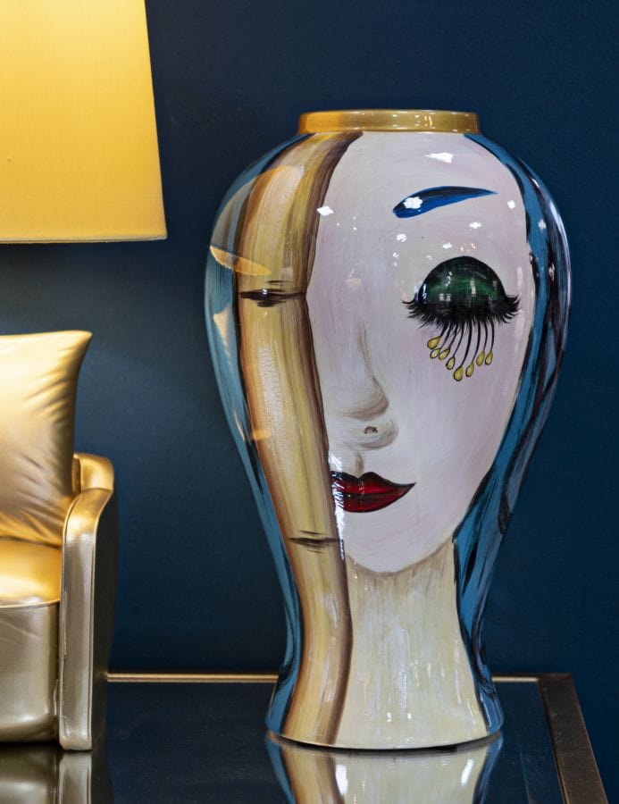 Mauro Ferretti VASE ART FACE CM Ø 21X34